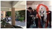 NE DAJU IM DA LEČE LJUDE: Blokaderi upali u KC Niš da bi sprečili da studenti imaju kliničke predmete! (FOTO/VIDEO)