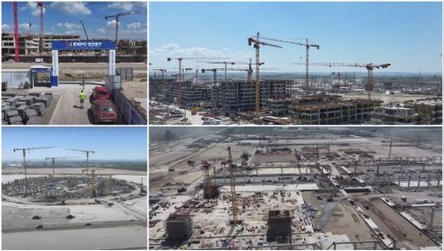 МОЋНО! Овако изгледа градилиште ЕКСПО 2027 - СНИМЦИ ДРОНОМ