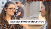 ONI KOJI IH DOČEKUJU SU SLIKA I PRILIKA PROTESTA I BLOKADERA: Pojma nemaju šta traže i o čemu se radi, ali zato vređaju Srbiju i njen narod!