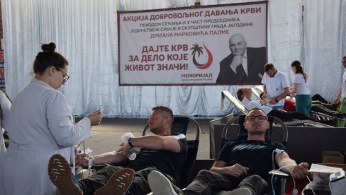 ПАЛМИ У ЧАСТ ДАЛИ КРВ: У Јагодини хуманошћу чувају сећање на Драгана Марковића ПАЛМИ У ЧАСТ ДАЛИ КРВ: У Јагодини хуманошћу чувају сећање на Драгана Марковића