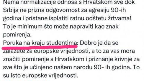 BLOKADERI FOTELJAŠI PLJUNULI NA SVE SRPSKE ŽRTVE: Klanjaju se Bartulici koji kaže da je Srbija agresor! (FOTO) BLOKADERI FOTELJAŠI PLJUNULI NA SVE SRPSKE ŽRTVE: Klanjaju se Bartulici koji kaže da je Srbija agresor! (FOTO)