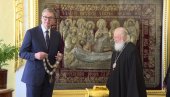 SRBIJA CENI PATRIJARHA KIRILA Vučić: Iskreni prijatelj, koji snažno podiže glas u zaštitu srpskih svetinja i vernog naroda na KiM SRBIJA CENI PATRIJARHA KIRILA Vučić: Iskreni prijatelj, koji snažno podiže glas u zaštitu srpskih svetinja i vernog naroda na KiM