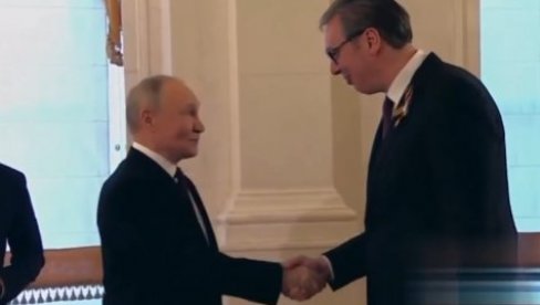 PUTIN ORGANIZUJE PRIJEM U KREMLJU: Stigli Vučić i Dodik