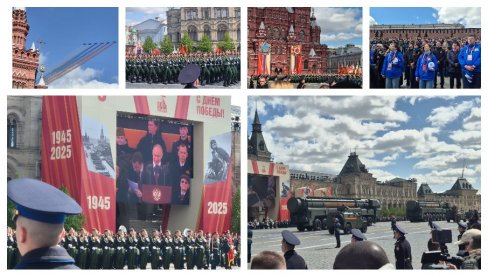VELIČANSTVENI PRIZORI SA PARADE POBEDE: Novosti vam donose ekskluzivne kadrove sa Crvenog trga (FOTO)
