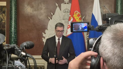 VUČIĆ SE OBRAĆA JAVNOSTI POSLE SASTANKA S PUTINOM: Predsednik otkrio o čemu je razgovarao sa ruskim liderom VUČIĆ SE OBRAĆA JAVNOSTI POSLE SASTANKA S PUTINOM: Predsednik otkrio o čemu je razgovarao sa ruskim liderom