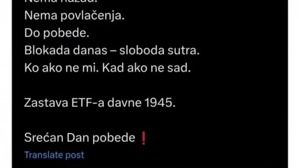 БЛОКАДЕРИ ФОТЕЉАШИ ПЉУЈУ НА АНТИФАШИСТИЧКЕ ТЕКОВИНЕ СРБИЈЕ, НАПРЕДЊАЦИ ИМ ОДБРУСИЛИ: Несрећници застранили у мржњи који презиру своју земљу БЛОКАДЕРИ ФОТЕЉАШИ ПЉУЈУ НА АНТИФАШИСТИЧКЕ ТЕКОВИНЕ СРБИЈЕ, НАПРЕДЊАЦИ ИМ ОДБРУСИЛИ: Несрећници застранили у мржњи који презиру своју земљу