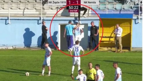 SKANDAL U BOSNI I HERCEGOVINI! Navijač šutnuo u glavu poznatog fudbalera (VIDEO)