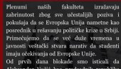 TUČA MEĐU BLOKADERIMA SE NASTAVLJA: Filozofski se ogradio od EU (FOTO)