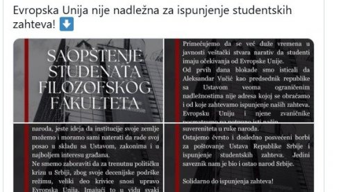САД ИМ НИ ЕУ НИЈЕ НАДЛЕЖНА?! ПОТПУНИ ХАОС БЛОКАДЕРА ФОТЕЉАША: Возили и трчали на поклољење, па сада не признају оне којима се клањају!