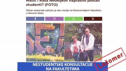NESTUDENTSKE KONSULTACIJE NA FAKULTETIMA