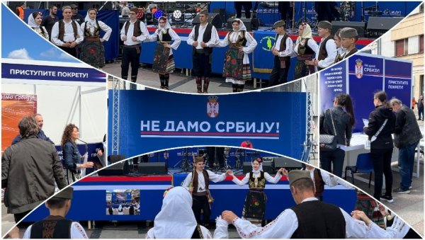 ВЕСЕЛО НА СВЕНАРОДНОМ САБОРУ У НИШУ: Почео забавни програм, коло на Тргу краља Милана; Гужве на штандовима, стигао Вучевић ВЕСЕЛО НА СВЕНАРОДНОМ САБОРУ У НИШУ: Почео забавни програм, коло на Тргу краља Милана; Гужве на штандовима, стигао Вучевић