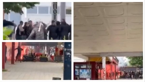 УЗНЕМИРУЈУЋИ СНИМЦИ! Језива туча навијача - гробари и делије у страшном окршају (ВИДЕО)