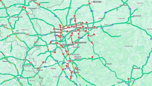 AUTOPUTEVI U NEMAČKOJ STALI ZBOG GUGLA: Zbog jedne greške nastao potpuni kolaps AUTOPUTEVI U NEMAČKOJ STALI ZBOG GUGLA: Zbog jedne greške nastao potpuni kolaps