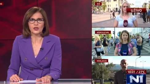 УСАМЉЕНИ РЕПОРТЕРИ Н1 ШИРОМ СРБИЈЕ: Пукла брука на протестима блокадера (ВИДЕО)