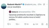 ОПОЗИЦИОНАРИ ПОРУЧУЈУ БЛОКАДЕРИМА У ЗАЈЕЧАРУ: Јако сте се неозбиљно понели што сте прогласили победу са пола пребројаних гласова! (ФОТО)
