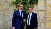 UVEK DOBAR SUSRET SA PRIJATELJEM KIRJAKOSOM MICOTAKISOM Vučić: Zajedničkim projektima ćemo dodatno učvrstiti ekonomsku saradnju