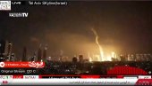 PRVI SNIMCI VAZDUŠNOG UDARA IRANA NA IZRAEL: Ogromno jato dronova i balističke rakete zapalile nebo, gori i Tel Aviv (VIDEO)