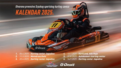 G-DRIVE KARTING ŠAMPIONAT SE NASTAVLJA  Treći trkački vikend Otvorenog karting šampionata u Jagodini