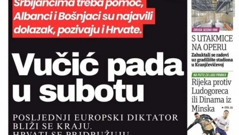 HRVATI NAJAVILI: Vučić pada na Vidovdan! Šta vam Srbi nije jasno?!