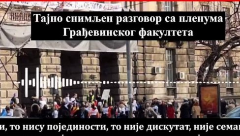 ПРЕТЕ СКИДАЊЕМ ГЛАВЕ СА РАМЕНА: Монструозни снимак блокадера са Грађевинског факултета - ово је насиље које планирају на Видовдан