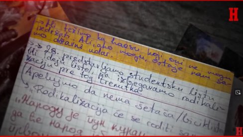 POZIVAMO NA KRIVIČNA DELA: Sveska jednog blokadera - najavili haos (FOTO)
