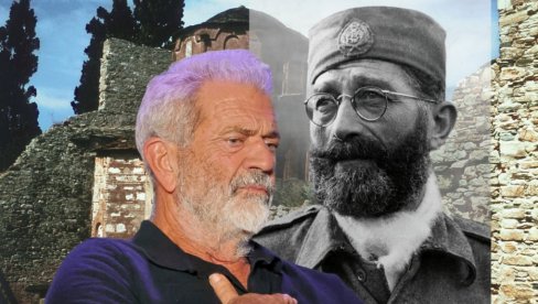 ZA VIDOVDAN, NA HILANDARU: Mel Gibson ponosno pozira pored Čiča Draže (FOTO)