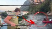 OGLASIO SE TURISTA KOJI JE SKOČIO SA MOSTA U NERETVU: Postao sam poznat u BiH! Pretukli ga nakon što je isplivao (VIDEO)