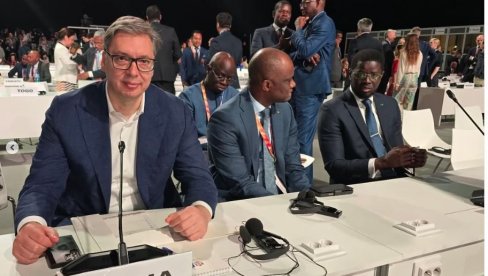 VUČIĆ U SEVILJI: Predsednik Srbije govori na konferenciji UN - Svet se suočio sa izazovima bez presedana (VIDEO)