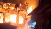 NAPADNUT LOGISTIČKI CENTAR U LUGANSKU: Ukrajinci izveli masovan napad dronovima, gori ruska oprema (VIDEO)