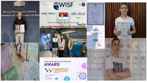NIJE ŠTREBER, A NAGRADE OSVAJA KAO OD ŠALE: Andrej Popović, maturant Gimnazije u Kikindi niže uspehe i diplome NIJE ŠTREBER, A NAGRADE OSVAJA KAO OD ŠALE: Andrej Popović, maturant Gimnazije u Kikindi niže uspehe i diplome