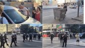 БЛОКАДЕРИ ТЕРОРИСТИ ДИВЉАЈУ ОД РАНОГ ЈУТРА У БЕОГРАДУ: Разбежали се када су видели полицију (ВИДЕО)