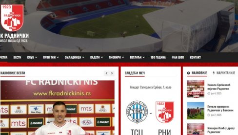 OVAKO NEŠTO NIKO NEMA! Radnički ima novi sajt, na njemu spoj istorije i budućnosti