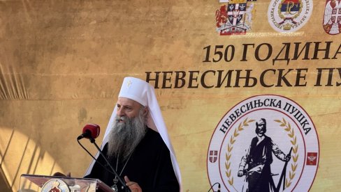 PATRIJARH PORFIRIJE NA OBELEŽAVANJU 150 GODINA OD NEVESINJSKE PUŠKE: Vapaj i hitac u prostore slobode (FOTO)