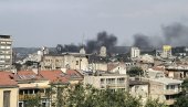 ВЕЛИКИ ПОЖАР НА КАРБУРМИ: Густ облак црног дима надвио се Београдом (ФОТО)