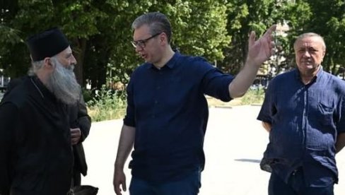 ВУЧИЋ СЕ СРЕО СА МУХИНОМ У ХРАМУ СВЕТОГ САВЕ: Наставићемо да негујемо заједничке вредности (ФОТО) ВУЧИЋ СЕ СРЕО СА МУХИНОМ У ХРАМУ СВЕТОГ САВЕ: Наставићемо да негујемо заједничке вредности (ФОТО)