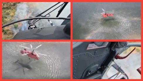EKSKLUZIVNO - SNIMCI HELIKOPTERSKE JEDINICE MUP-a: Pogledajte kako izgleda borba sa vatrenom stihijom širom Srbije (VIDEO)