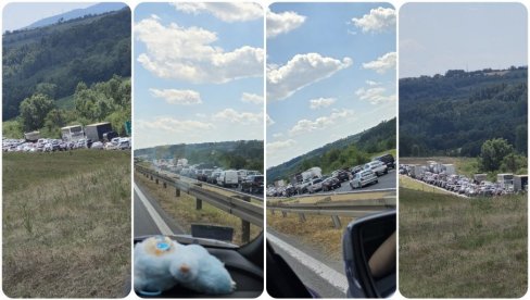 KILOMETARSKE KOLONE NA AUTO-PUTU: Apsolutni kolaps kod Malog Požarevca