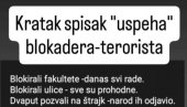KRATAK SPISAK USPEHA BLOKADERA: Pumpa im se pokvarila (FOTO)