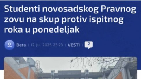 BLOKADERI KOJI NE ŽELE DA UČE! Skandalozan poziv studenata Pravnog fakulteta u Novom Sadu BLOKADERI KOJI NE ŽELE DA UČE! Skandalozan poziv studenata Pravnog fakulteta u Novom Sadu