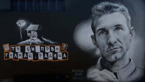 MURAL PARTIZANOVOM ASU: „Ti si prvi golman Radiša“ MURAL PARTIZANOVOM ASU: „Ti si prvi golman Radiša“