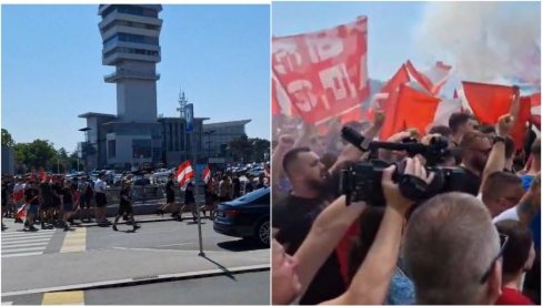 SRBIJA OVO NE PAMTI: Marko Arnautović sleteo u Beograd da potpiše za Zvezdu, a na aerodromu Nikola Tesla... (VIDEO)