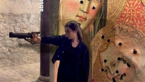 СТИГЛА КАЗНА: Албанка која је ПУЦАЛА У ИКОНУ Исуса и Богородице папрено кажњена - ево о којој је цифри је реч