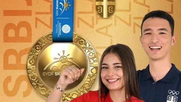ЗЛАТО! Анастасија Живковић и Стефан Аговић освојили најсјајнију медаљу на Европском олимпијском фестивалу младих! ЗЛАТО! Анастасија Живковић и Стефан Аговић освојили најсјајнију медаљу на Европском олимпијском фестивалу младих!