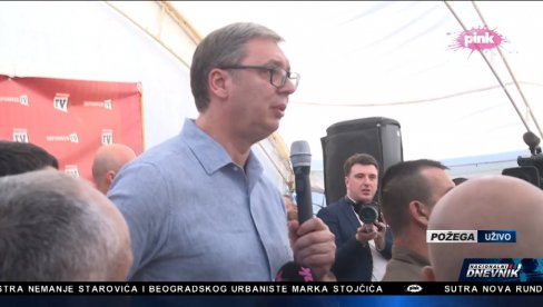 UTVRDIĆEMO ODGOVORNOST ZA NADSTREŠNICU, ALI I ZA UNIŠTAVANJE ZEMLJE Vučić: I kada je ljut, Srbin ne dozvoljava da mu sruše državu UTVRDIĆEMO ODGOVORNOST ZA NADSTREŠNICU, ALI I ZA UNIŠTAVANJE ZEMLJE Vučić: I kada je ljut, Srbin ne dozvoljava da mu sruše državu