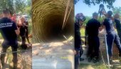 VATROGASCI SPASLI ŽENU POSLE SKOKA U BUNAR: Dramatična akcija spasavalja u Azanji