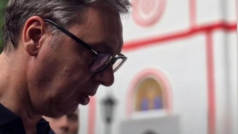 VUČIĆ OBIŠAO MANASTIR TUMANE: Sledi obilazak radova na Dunavskom koridoru (VIDEO)