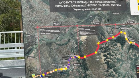 ВУЧИЋ У ГОЛУПЦУ: Председник обилази радове на изградњи Дунавског коридора (ВИДЕО)