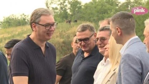 VUČIĆ OBIŠAO RADOVE NA IZGRADNJI DUNAVSKOG KORIDORA: Nismo ovoliko radili 60 godina (VIDEO)