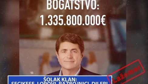 LAŽOMER: Šolak klan - secikese, razbojnici i dileri