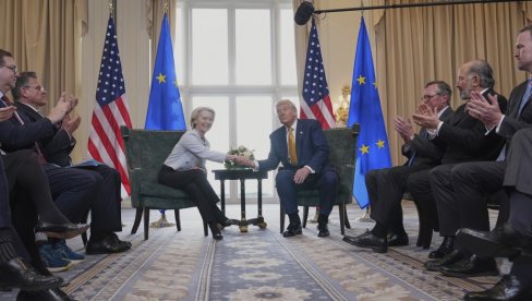 TRAMP S URSULOM O 19. PAKETU SANKCIJA: Šefica evropske izvršne vlasti razgovarala s američkim predsednikom o Rusiji